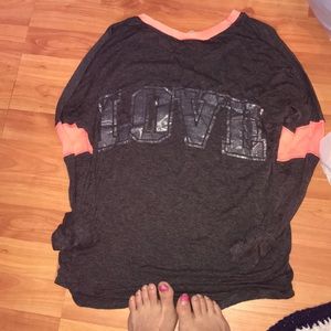 Gray and pink longsleeve